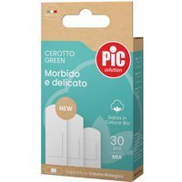 Pic Green - Cerotto Morbido e Delicato Garza in Cotone Bio, 30 cerotti mix