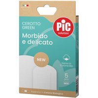 Pic Green - Cerotto Morbido e Delicato Garza in Cotone Bio, 5 cerotti mix