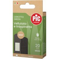 Pic Green - Cerotto Vellutato e Traspirante Garza con Aloe Vera, 20 cerotti medi