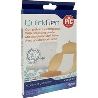 Pic QuickGen - Cerotto con Polvere Cicatrizzante Formato Mix, 4 pezzi