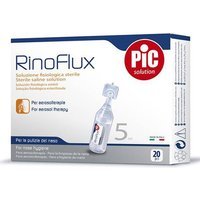 Pic Rinoflux - Soluzione fisiologica Artsana per la detersione nasale, 20 flaconcini da 5 ml