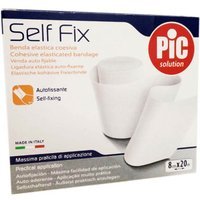 Pic Self Fix - Benda elastica coesiva Pic 8cm per il fissaggio e il supporto, 1 pezzo da 20 m