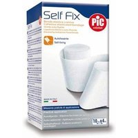Pic Self Fix - Benda Pic Self Fix coesiva per fissare le medicazioni, 1 rotolo da 10 cm x 4 m