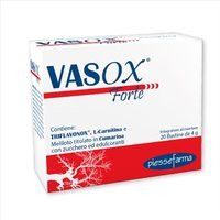 Piessefarma Vasox Forte Integratore Malattia Venosa Cronica 20 Bustine Da 4 g