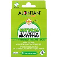 Pietrasanta Pharma Alontan Natural Salvietta Monouso con Citronella, 12 Pezzi