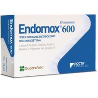 Pizeta Pharma Endomox 600 Integratore Alimentare, 30 Compresse