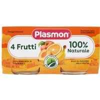 Plasmon Omogeneizzato 4 Frutti, 2 x 80g
