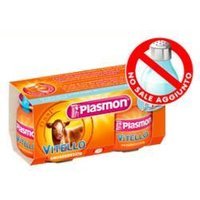 Plasmon Omogeneizzato Vitello - Alimento per lo svezzamento, omogeneizzato carne vitello 2x120g