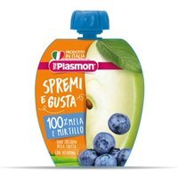 Plasmon Spremi e Gusta mela e mirtillo - Plasmon pappa frutta dal 6° mese, 100 g