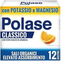 Polase Classico Integratore alimentare di Potassio e Magnesio Gusto Arancia, 12 Bustine