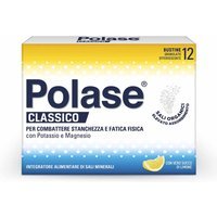 Polase Classico Integratore Sali Minerali Magnesio Potassio Gusto Limone, 12 Bst