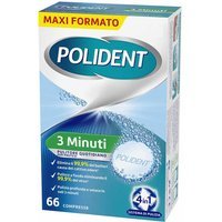 Polident 3 Minuti Pulitore Protesi Dentale Quotidiano, 66 Compresse