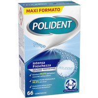Polident Intensa Freschezza Pulitore Protesi Dentale 4 in 1, 66 Compresse