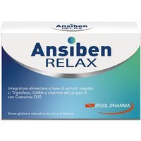 Pool Pharma Ansiben Relax Integratore contro Ansia e Stress, 15 Compresse