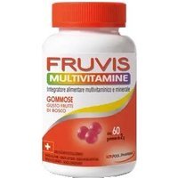 Pool Pharma Gommose multivitamine Fruvis - Integratore ricostituente per l'energia, 60 caramelle