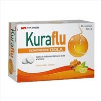 Pool Pharma Kuraflu Gola - Dispositivo medico Kuraflu Gola per la tosse, 20 compresse da 1,5 g