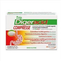 Pool Pharma Trio Digeracid Integratore Alimentare, 24 Compresse
