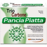 Pool Pharm Triocarbone - Pancia Piatta Integratore, 10 Bustine Bipartite