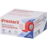 Presteril Benda Elastica Autoadesiva 2,5cm x 4,5m colore Rosso