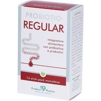 Prodeco Pharma Regular Probiotic+ - Integratore alimentare per la flora intestinale, 14 bustine