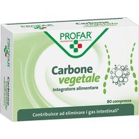 Profar Carbone Vegetale Integratore Alimentare, 80 Compresse
