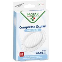 Profar Compresse Oculari Delicate Sterili 6,5 x 9,5 cm, 10 Compresse oculari