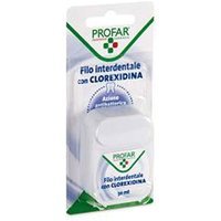 Profar Filo Interdentale con Clorexidina 50m Azione Antibatterica, 1 Pezzo