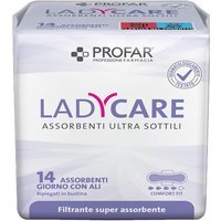 Profar Ladycare - Assorbenti con Ali giorno, 14 assorbenti
