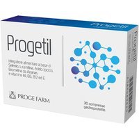 Proge Farm Progetil 30 compresse - Integratore antiossidante e ricostituente, 30 compresse