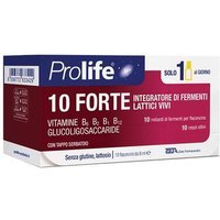 Prolife 10 Forte Integratore di Fermenti Lattici e Vitamine, 10 Flaconcini x 8ml