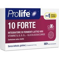 Prolife 10 Forte Integratore di Fermenti Lattici e Vitamine, 20 Capsule