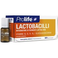 Prolife Lactobacilli Integratore di Fermenti Lattici Vivi, 10 Flaconcini x 8ml