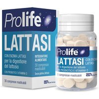 Prolife Lattasi Integratore per la Digestione del Lattosio, 30 compresse