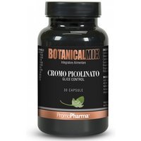 Promopharma Botanical Mix Glice Control - Cromo picolinato integratore per la glicemia, 30 capsule