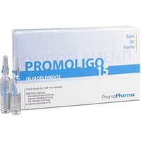 Promopharma Promoligo 15 rame oro e argento - Integratore ricostituente, 20 fiale da 2 ml