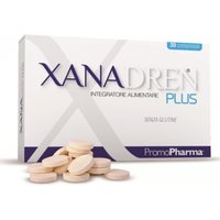 PromoPharma Xanadren Plus compresse - Integratore alimentare per drenare i liquidi, 30 compresse