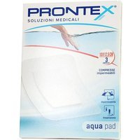 Prontex Aqua Pad - Compressa Adesiva resistente all'acqua 10x12,5cm, 3 compresse