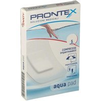 Prontex Aqua Pad - Compressa Adesiva resistente all'acqua 10x8cm, 5 compresse