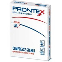 Prontex Compresse Garza di Cotone Misura 20 cm x 20 cm, 50 Pezzi