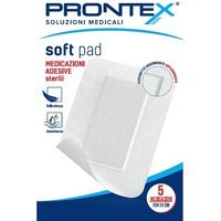 Prontex Soft Pad - Medicazione Adesiva Sterile con Cuscinetto Assorbente Misura 10 x 15 cm, 5 Pezzi