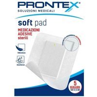 Prontex Soft Pad Medicazione Adesiva Sterile con Cuscinetto Assorbente Misura 10 x 12,5 cm, 5 Pezzi