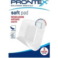 Prontex Soft Pad Medicazione Adesiva Sterile con Cuscinetto Assorbente Misura 10 x 6 cm, 5 Pezzi