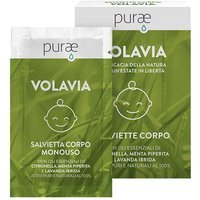 Purae VolaVia - Salviette Corpo Baby alla Citronella, 2 Pezzi