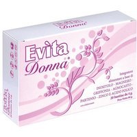 Quality Farmac Evita Donna integratore - Integratore per i disturbi del ciclo, 20 bustine da 4 g