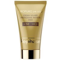 Rephase Oropuro 24K Gold - Crema Solare Protezione Antietà Viso SPF50, 50ml