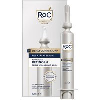 RoC Derm Correxion - Fill + Treat Siero Viso Retinolo e Acido Ialuronico, 15ml