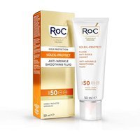 Roc Soleil Protect - Fluido Viso Levigante Anti-rughe SPF50+, 50ml