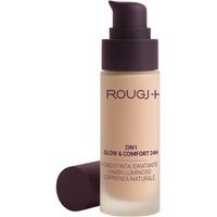 Rougj 2 in 1 Glow & Comfort 24H Fondotinta Idratante Luminoso colore 01 Light Rose, 30ml