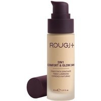 Rougj 2 in 1 Glow & Comfort 24H Fondotinta Idratante Luminoso colore 05 Bronze, 30ml