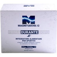 Rougj Group Magnitudo 48.12 Durante - Integratore liquido per l'energia e l'idratazione, 28 fiale da 25 ml